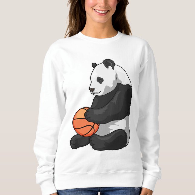 Panda Basketball-spelare Basketball T Shirt (Framsida)