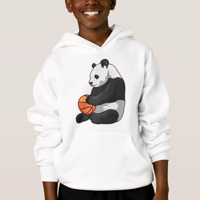 Panda Basketball-spelare Basketball T Shirt (Framsida)