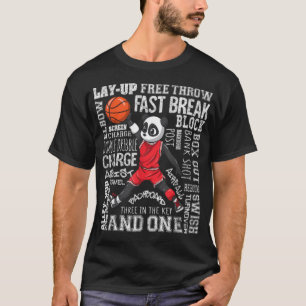 Panda Basketball T Shirt