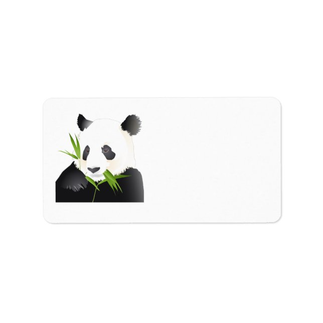 Panda Bear Adressetikett (Framsidan)
