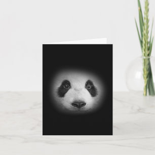 Panda Bear Ansikte för Djur älskare och naturpäron Kort