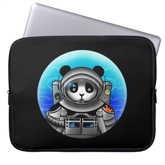 Panda Bear Astronaut Laptop Fodral (Framsidan)