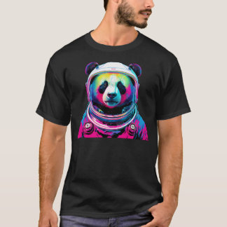 Panda Bear Astronaut Space Panda Wearing Spacesuit T Shirt