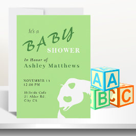 Panda Bear Baby Shower-inbjudan Inbjudningar