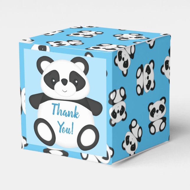 Panda Bear Baby Shower Presentaskar (Framsidan Sidan)