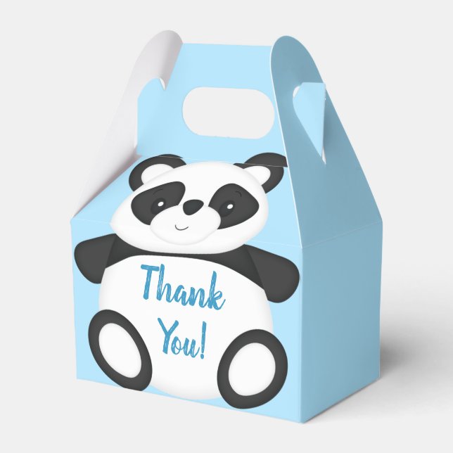 Panda Bear Baby Shower Presentaskar (Framsidan Sidan)