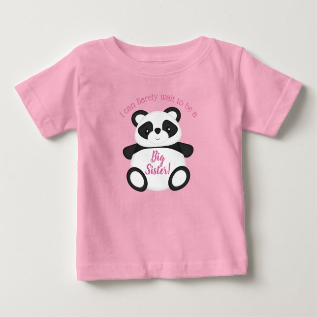 Panda Bear Baby Shower T Shirt (Framsida)
