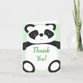 Panda Bear Baby Shower Tack Kort