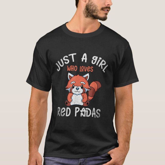 Panda Bear Bamboo Red Panda T Shirt (Framsida)