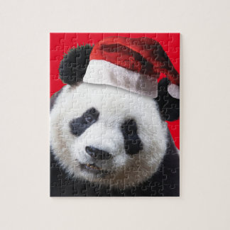 Panda Bear bar Jultomten Hats Pussel