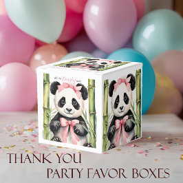 Panda Bear Barly Wait Girls Baby Shower Favbox Presentaskar