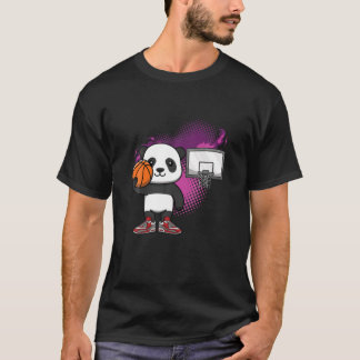 Panda Bear Basketball Player Animal Lover Hoops Dr T Shirt