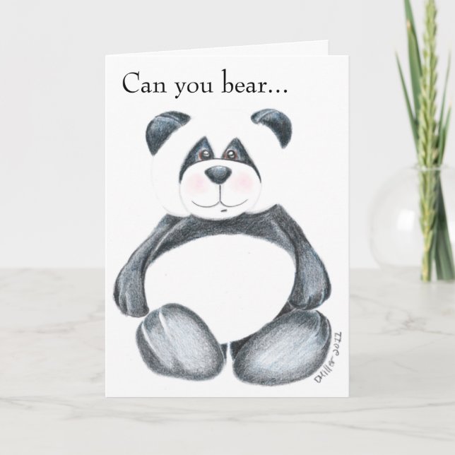 Panda Bear Bild Kort (Framsida)