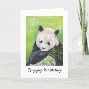 Panda Bear Birthday Card Kort