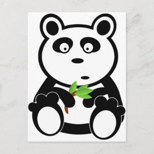 Panda Bear Black White Destiny Gifts Vykort