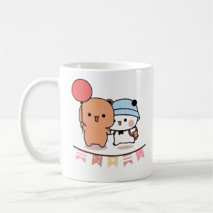 PANDA BEAR-, bubu- och dudu hugs-kärlek-ballong Kaffemugg