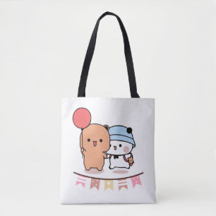 PANDA BEAR-, bubu- och dudu hugs-kärlek-ballong Tygkasse