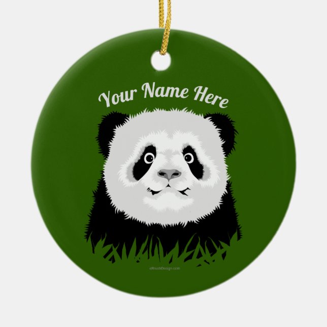 Panda Bear Ceramic Ornament (Framsidan)