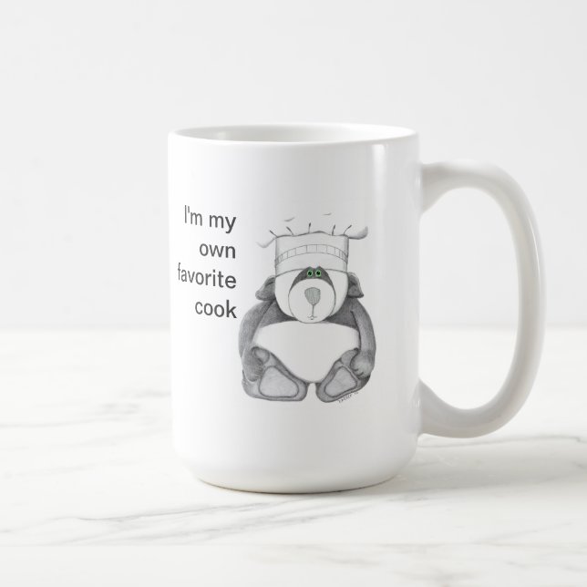 Panda Bear Chef Bild Kaffemugg (Höger)