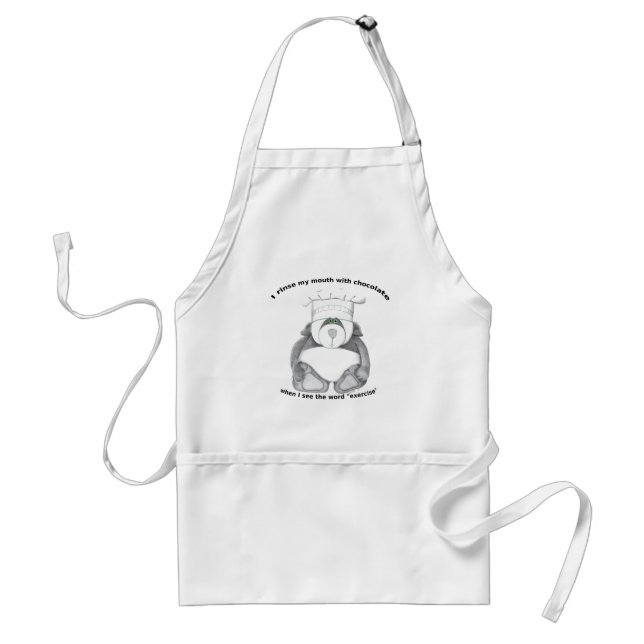 Panda Bear Chef Chocolate Förkläde (Framsidan)