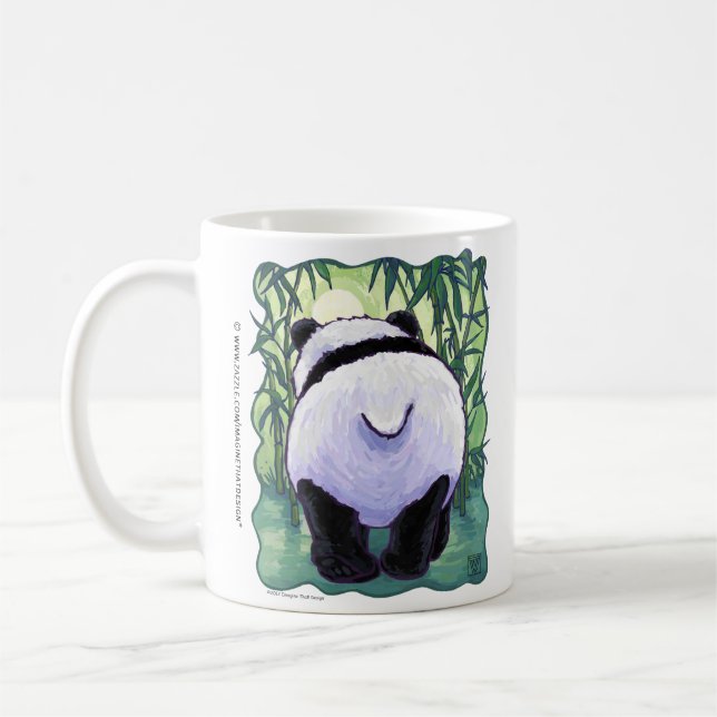 Panda Bear Coming and Going Coffee Mugg (Vänster)
