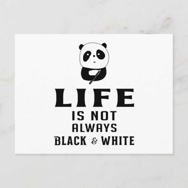 Panda Bear Cute Animal China Pandas Tass Funny Gif Vykort (Framsida)