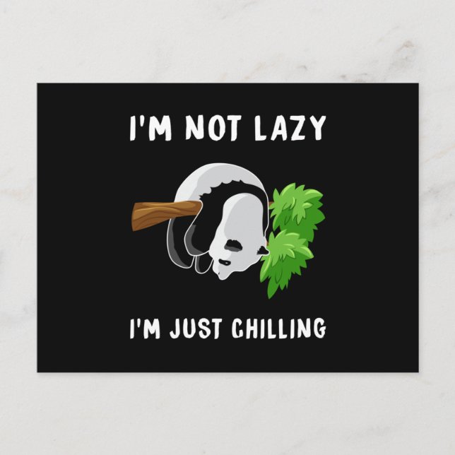 Panda Bear Cute Animal Pandas Tass Funny Gift Idea Vykort (Framsida)