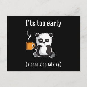 Panda Bear Cute Animal Pandas Tass Funny Gift Idea Vykort