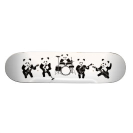 Panda Bear Cute Band Old School Skateboard Bräda 18 Cm