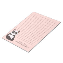 Panda Bear Cute Barn Personal Stationary Antecknin