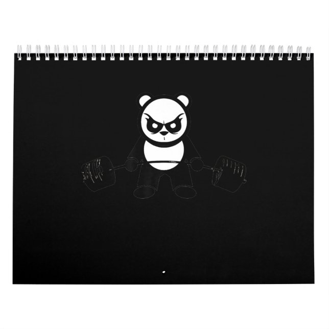 Panda Bear Deadlift - Premium Gym Kalender (Omslag)