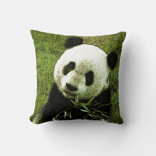 Panda Bear Dekorativ kudde (Framsida)