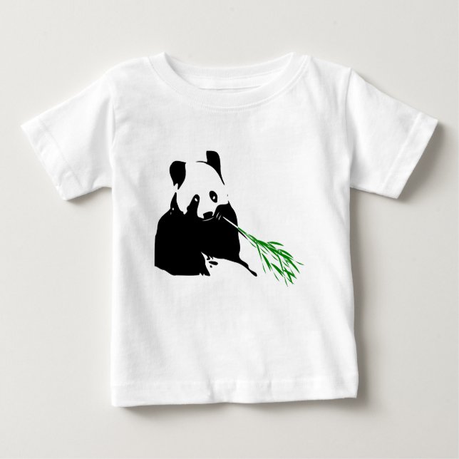 Panda Bear-design på Baby trasa Tee Shirt (Framsida)
