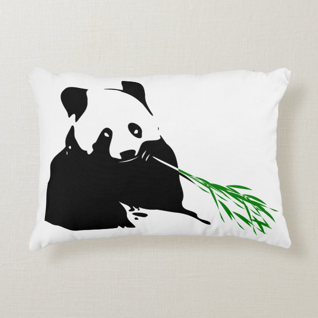 Panda Bear Design. Prydnadskudde (Framsidan)
