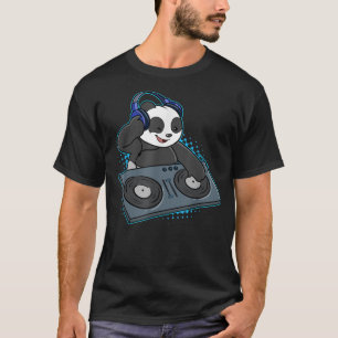Panda Bear DJ Music Disk Jockey Disco Musician Tur T Shirt