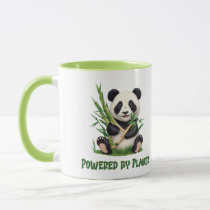 Panda Bear drivs av växter Mugg