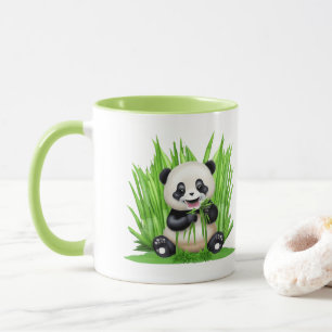 Panda Bear drivs av växter Mugg