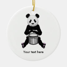 Panda Bear Drum Illustration