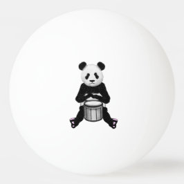 Panda Bear Drum Illustration Pingisboll