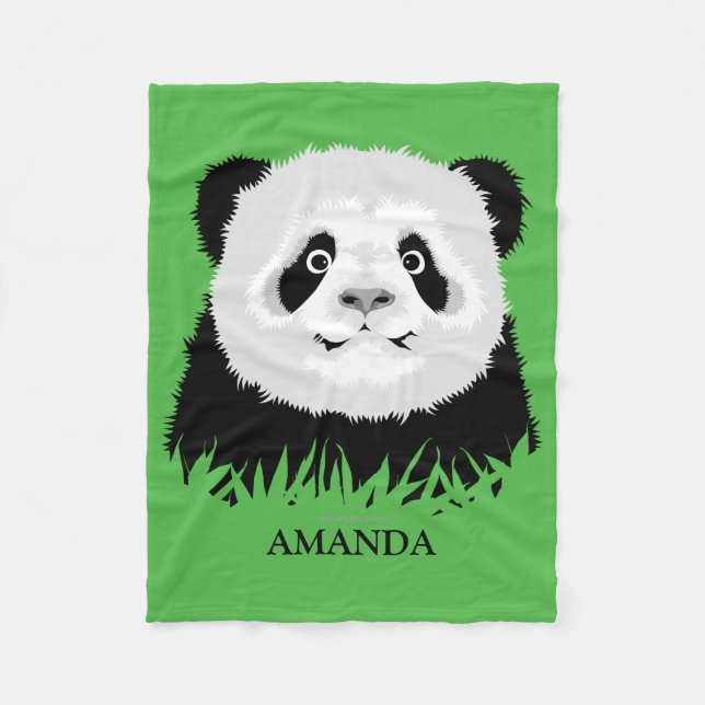 Panda Bear Flebit Blanket Fleecefilt (Framsidan)