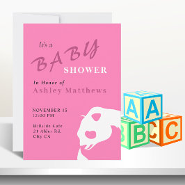 Panda Bear Flicka Shower-inbjudan Inbjudningar