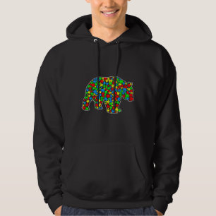 Panda Bear Funny Puzzle Animals Autism Awareness Hoodie