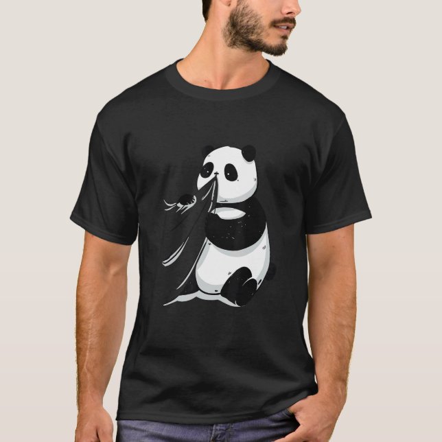 Panda Bear Giant Panda T Shirt (Framsida)
