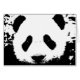 Panda Bear Hälsningskort (Framsidan Horizontal)