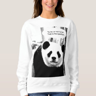 Panda Bear Hamlet Shakespeare Quote Womens T Shirt