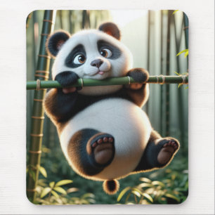 Panda Bear Hanging från Bamboo Gren Musmatta