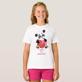 Panda Bear Hearts for Homeschool T Shirt