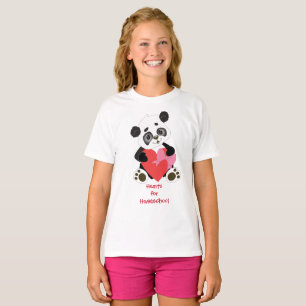 Panda Bear Hearts for Homeschool T Shirt