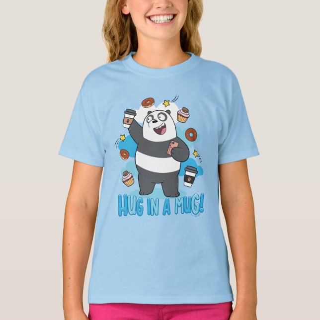 Panda Bear - Hug i Mugg! T Shirt (Framsida)