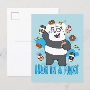 Panda Bear - Hug i Mugg! Vykort
